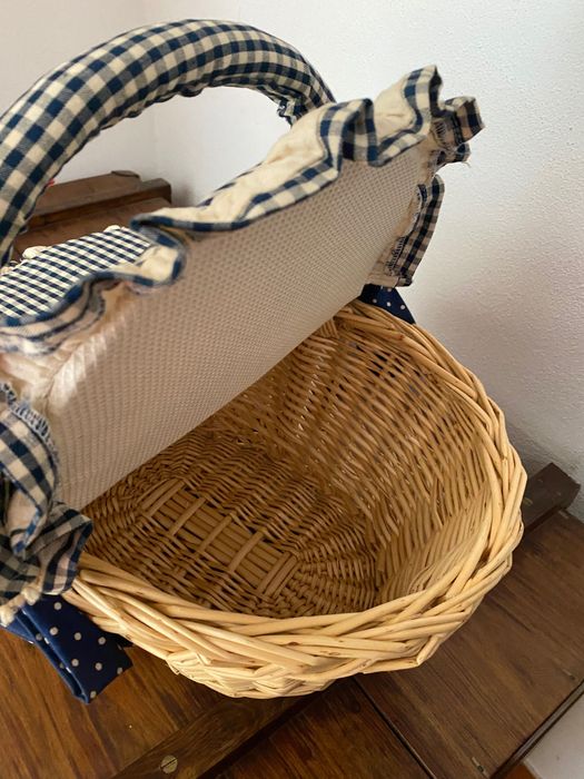 Wicker Basket with Doll64751685506689122