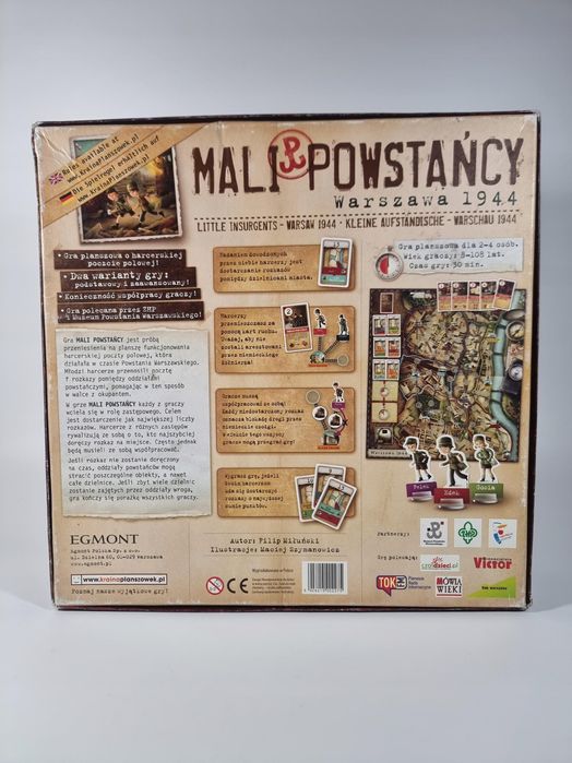 Mali Powstańcy / Gra Planszowa / Filip Miłuński / Egmont / OPIS