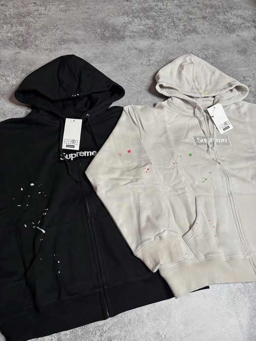 Зіп- худі SUPREME x MAISON MARGIELA | Кофта супрім мейсон марджела