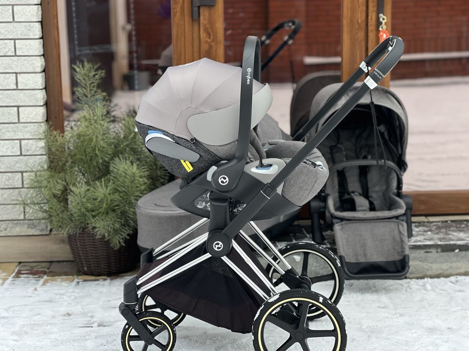 Коляска Cybex Priam 3в1 шасі, люлька, прогулянка, автолюлька cybex