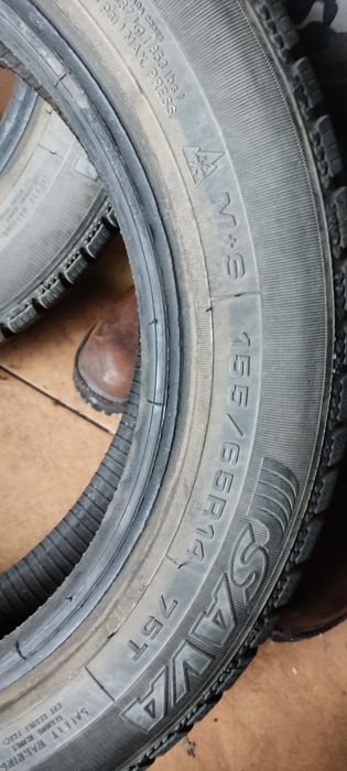 2szt zimowe 155 65r14 75t  Sava eskimo s 3