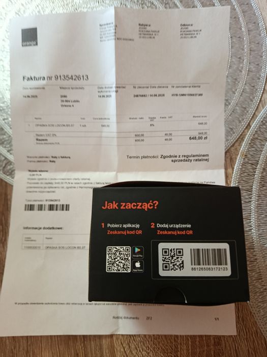 Nowa opaska SOS.
