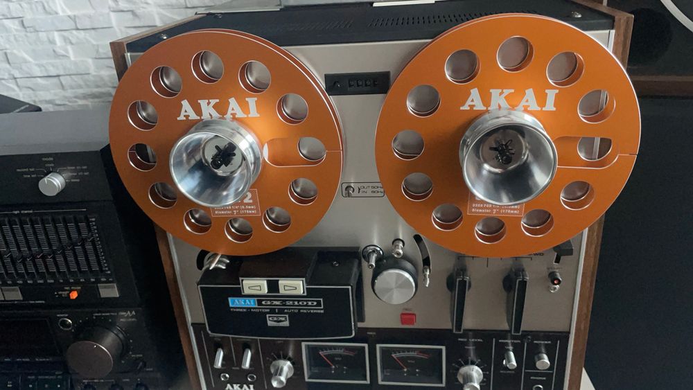 Szpule magnetofonowe AKAI - pomarańcz