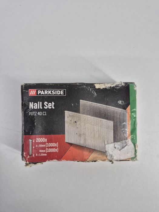 zestaw sztyftów (gwoździ) do gwoździarki marki Parkside, model PDTZ 40 C1