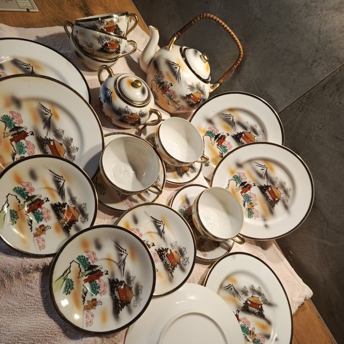 Japonska porcelana Kurami serwis kawowy