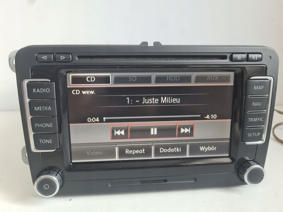 Radio nawigacja Rns510 vw golf v vi passat b6 b7 touran jetta t5 PL