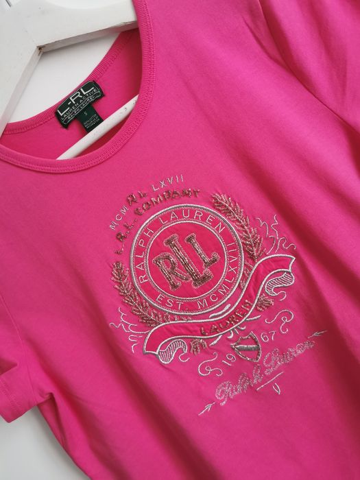 Ralph Lauren bluzka logowana bawełniana damska S/M