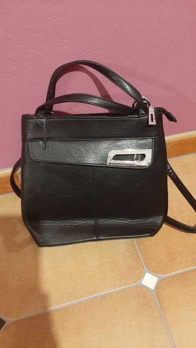 Torebka/plecak elegancki czarny