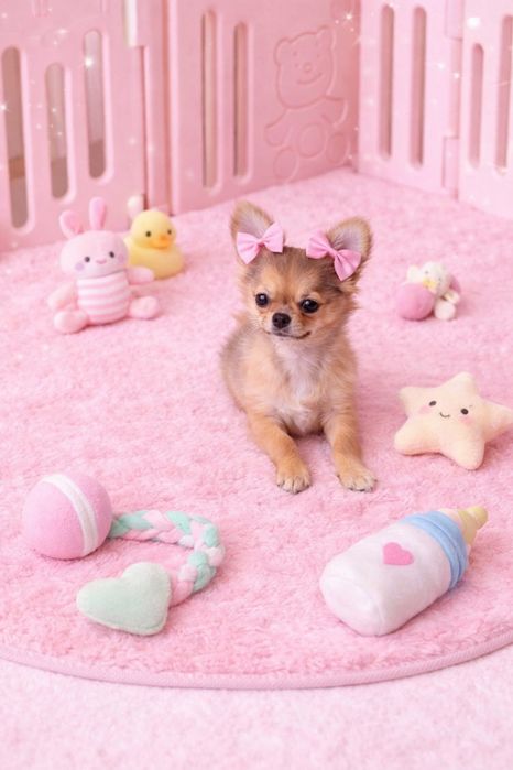 chiFêmea mini pêlo longo cabeça de maçã c lop e afixo exemplar lindissima completamente vacinada