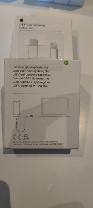 Cabo 1 METRO  Apple iphone lightning USB type C novo estrear em caixa.