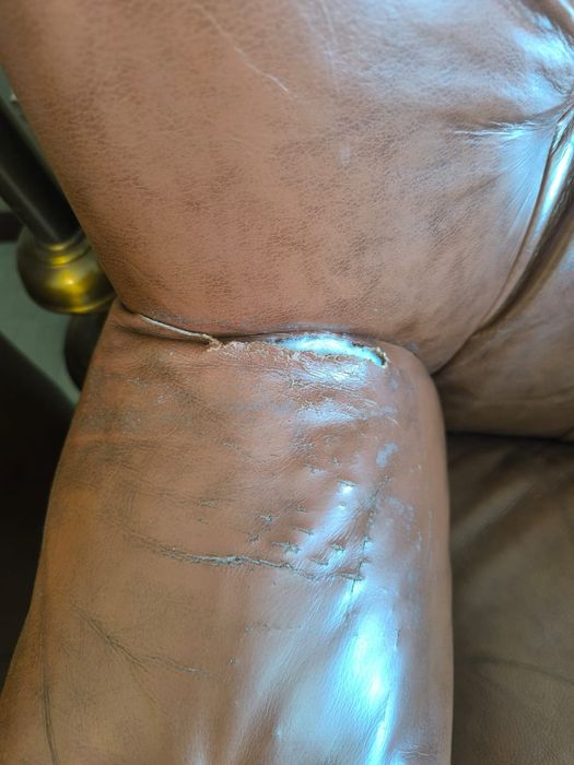 Sofás Pele Castanho