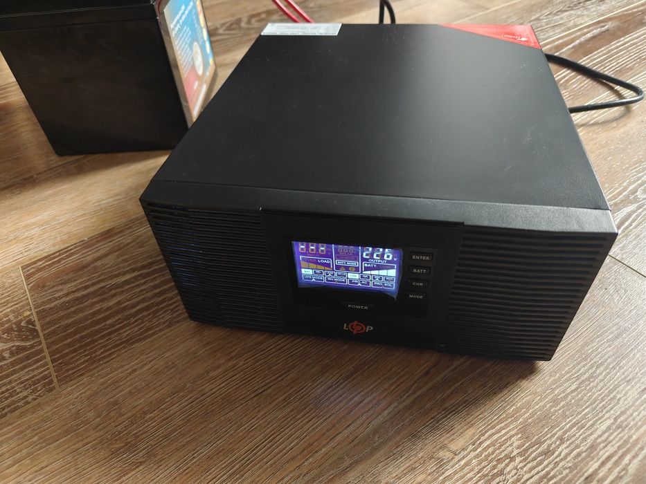 Комплект ДБЖ LogicPower 1500VA + акумулятор LiFePO4 50Аг (АКБ з гарантією)