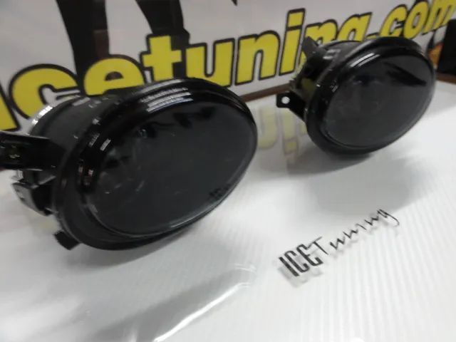 Farois de nevoeiro com luz branca 5000k para BMW E46 PACK M, M3 / BMW E39 PACK M, M5 em Cristal ou em fundo smoke