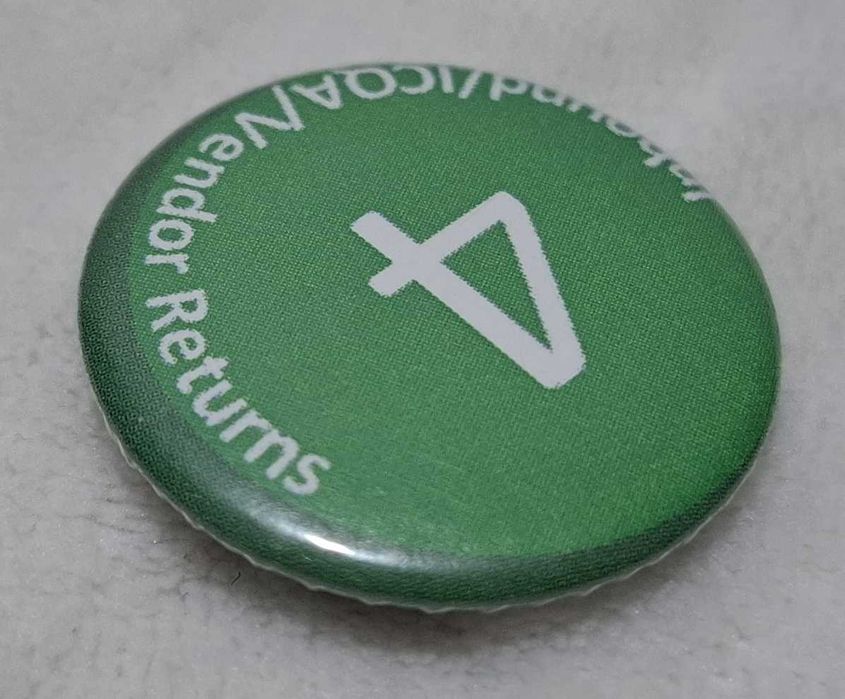 Przypinka, 4, Amazon, Inbound/ICQA/Vendor Returns, 3,2cm, Amazon