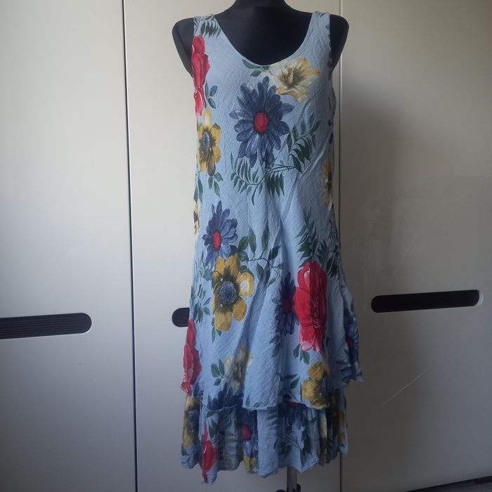 Sukienka roz M 70% bawełna 30 % Len