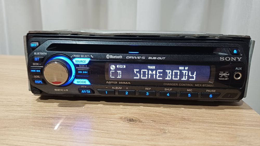 Radio samochodowe Aux Bluetooth Sony MEX-BT2600