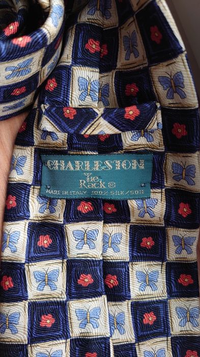 Tie Rack krawat jedwabny Charleston