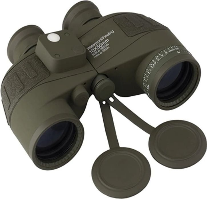 Profesjonalna lornetka z kompasem i kompasem elektronicznym, Zielony,