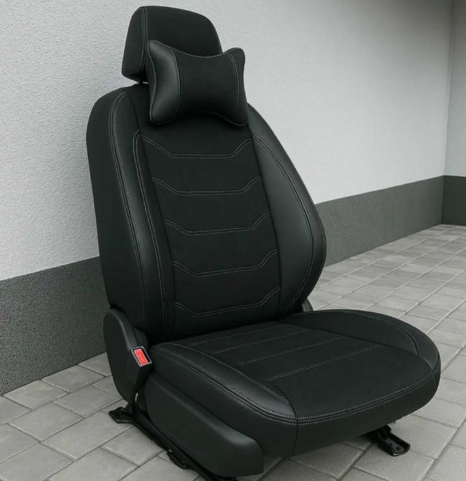 Модельные чехлы на сиденья Авточехлы Эко кожа алькантара НА ЛЮБОЕ АВТО