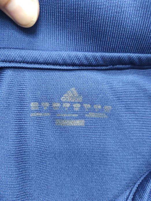 Granatowa koszulka polo adidas L