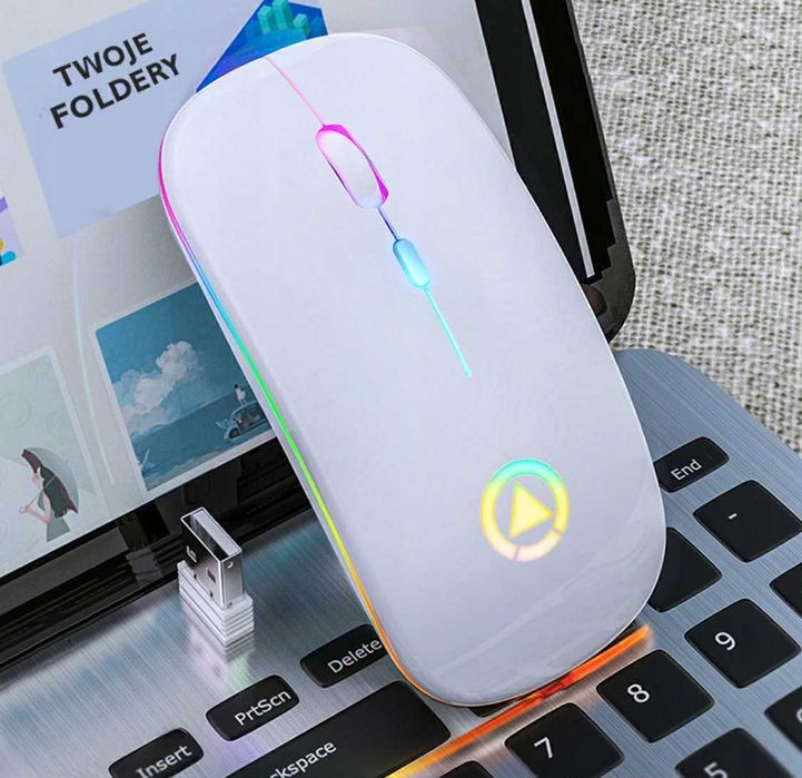 PROSTA MYSZKA Bezprzewodowa Usb łatwa w obsłudze bezinstalacyjna cicha