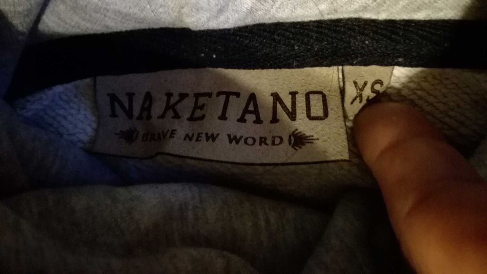 Damska bluza NAKETANO r.XS jasnoszara stan bardzo dobry