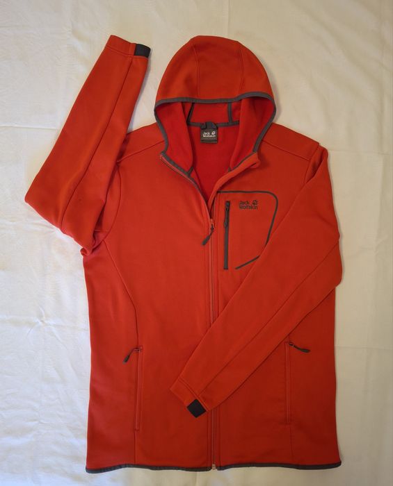 Легкая  мужская термофлиска с капюшоном Jack Wolfskin,  размер XL/XXL