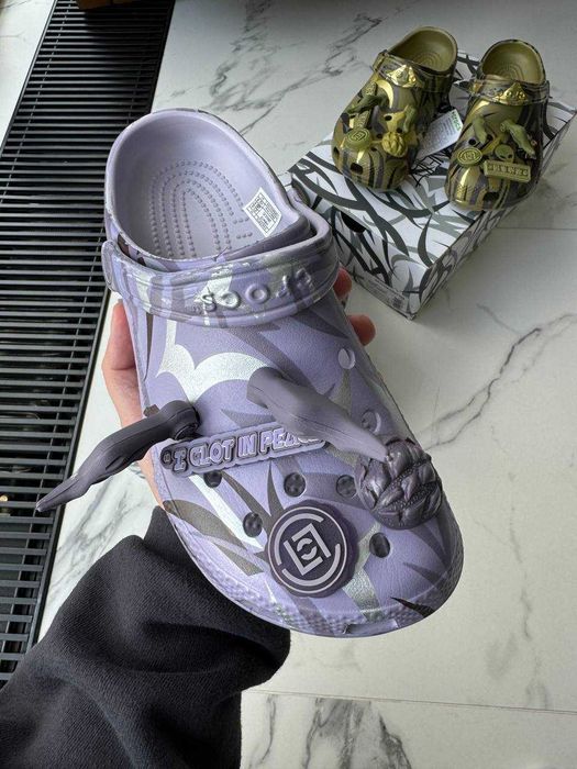 Крокси Crocs x CLOT purple premium
