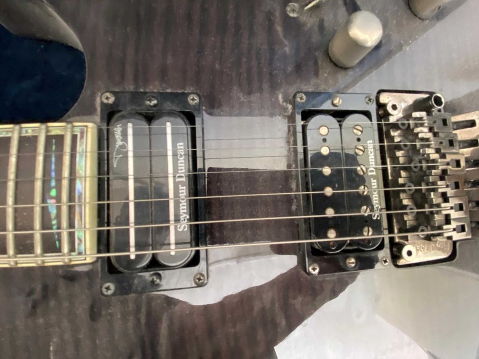 Guitarra LTD ESP M-1000 Deluxe – See-Thru Black