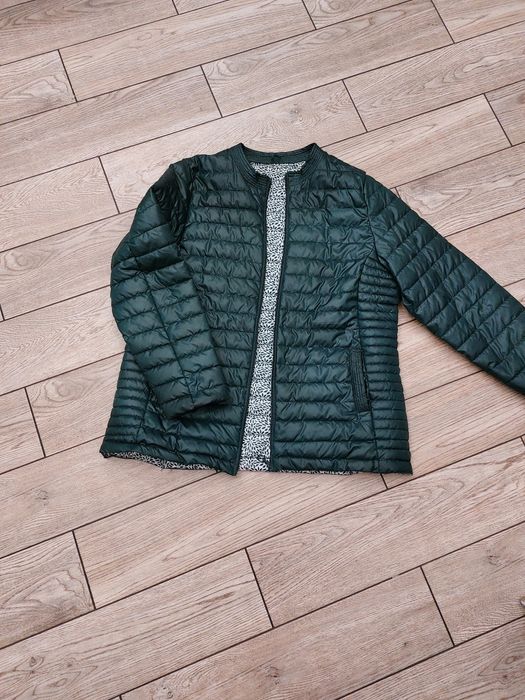 Kurtka przejściowa pikowana zielona jak nowa r. XL
