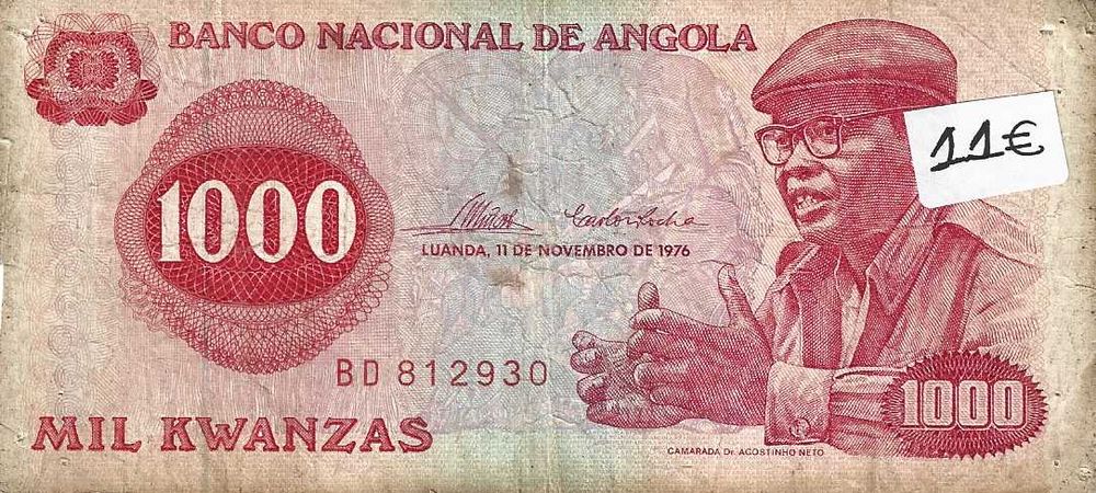 Notas antigas - Angola