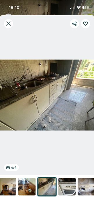 Mobiliário de cozinha e eletrodomésticos usados