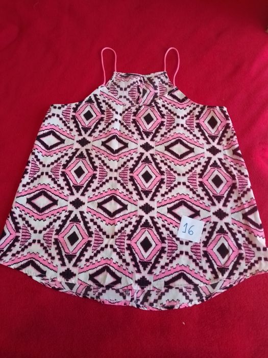 Top tons rosa e preto M/L
