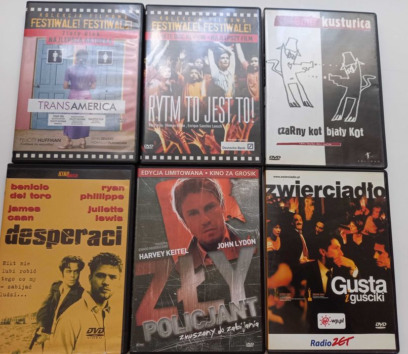 Filmy DVD, różne gatunki