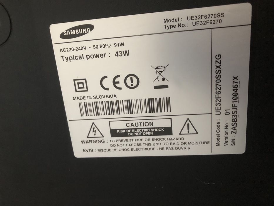 TV Samsung 32” Full HD