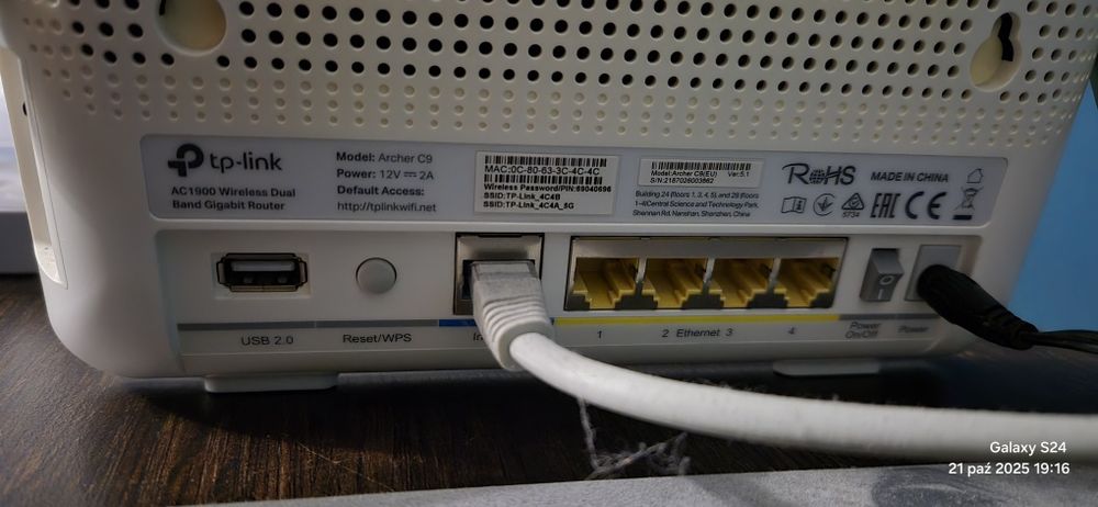 Tp-Link Archer C9 Router Wi-Fi AC1900