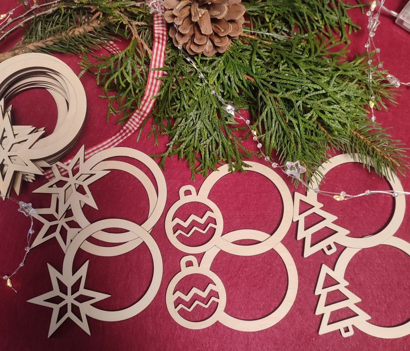 Baza do wyplatania, ozdoba świąteczna