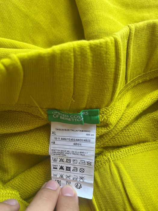 Calças Fato De Treino Amarelas BENNETON Rapaz