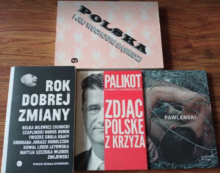 Książki x 4 :Palikot, Rok Dobrej Zmiany, Pawlenski , Polska