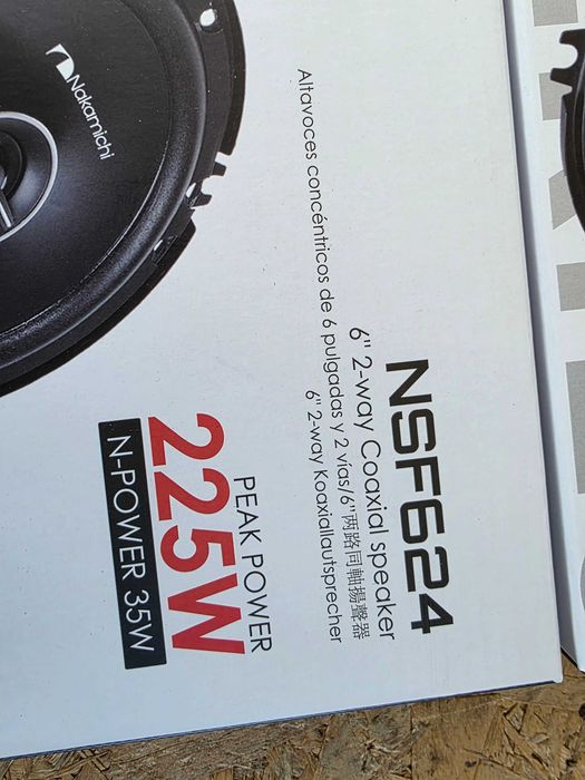 głośniki samochodowe Nakamichi 6 cali NOWE  fabryczny komplet