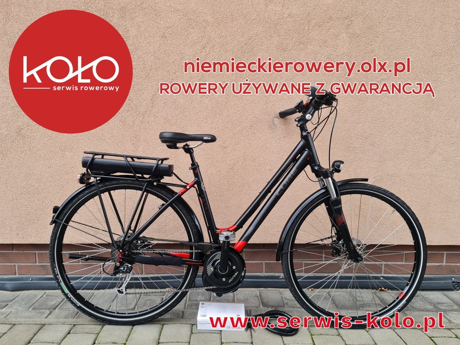 Rower elektryczny damski damka CUBE koła 28 shimano alivio okazja