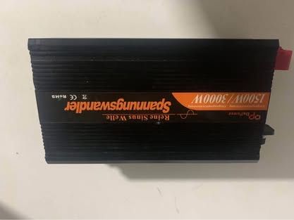 1500W 3000W 24V 220V Inversor Conversor Sinusoidal com Controlo Remoto