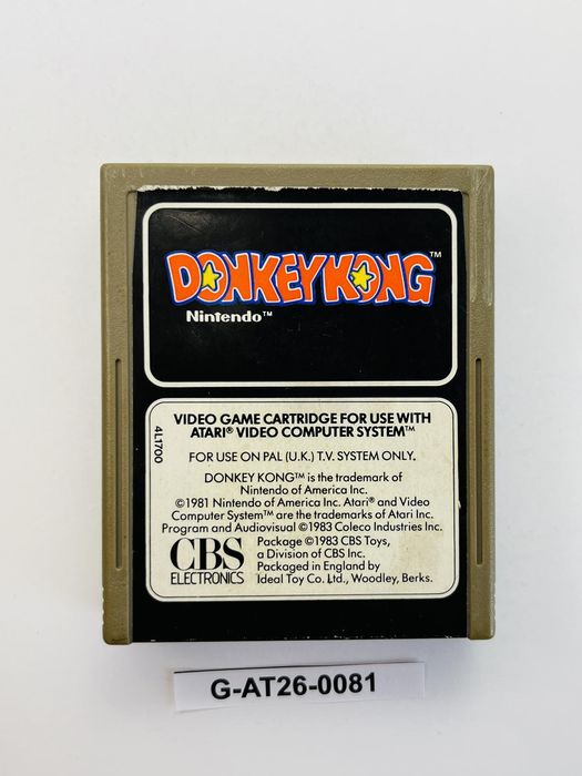 Donkey Kong Atari 2600
