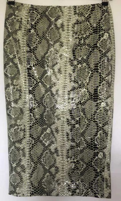 Asos spódnica skóra naturalna ,wzór pyton,wąż,snake M