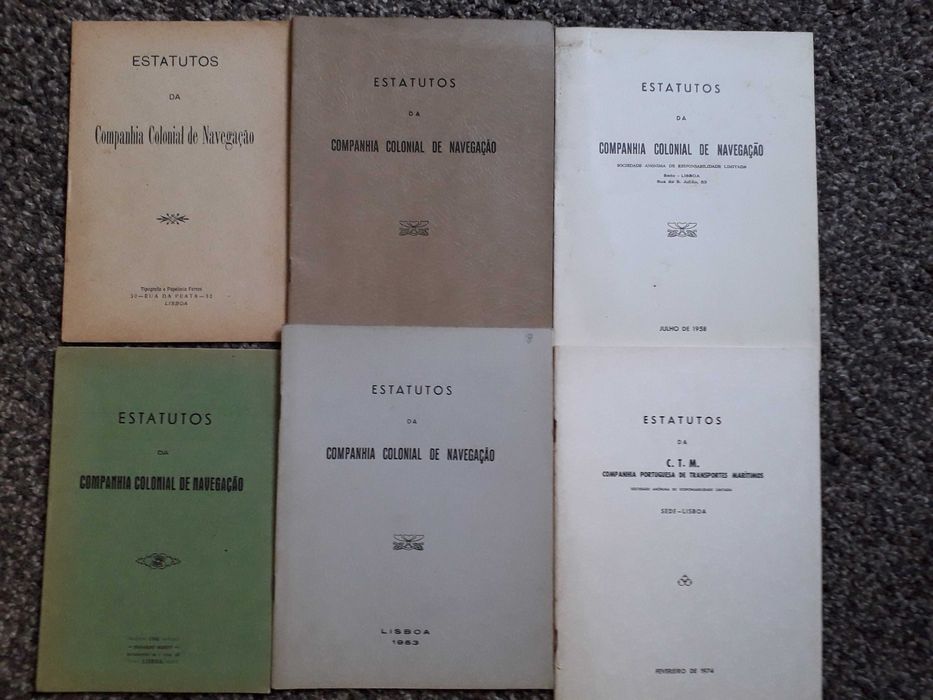 Companhia Colonial de Navegação - lote de documentos