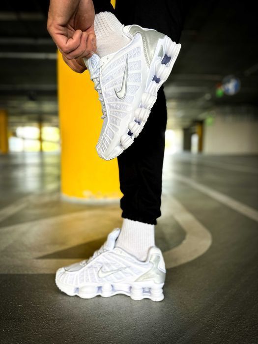 Мужские кроссовки Nike Shox TL "White" . Размеры 41-45