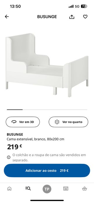 Cama extensivel ikea
