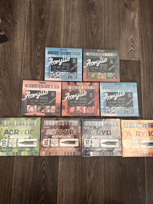 Поштучно Guangna,  languo , hdele flysea акрилові маркери оригінал