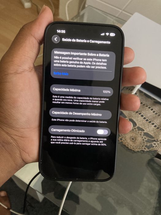 Iphone 13 pro usado em estado novo, so a bateria que nao e original mas , esta em 100%, tudo bem funcional