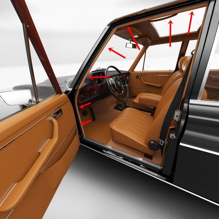 uszczelka wnęki drzwi kedra mercedes w110 w111